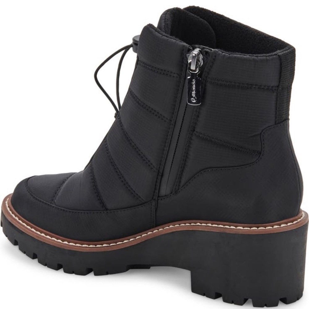 Blondo Daisy Waterproof Lug Sole Boot, Black Nylon